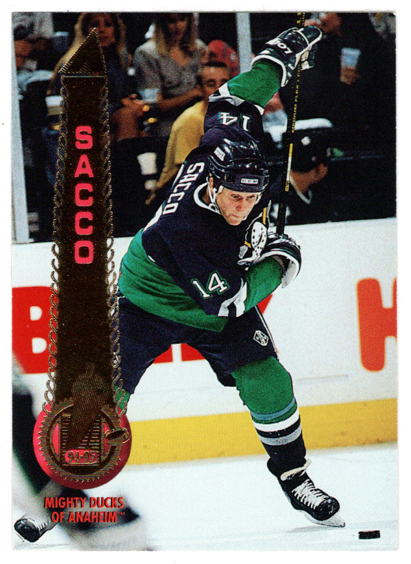 Joe Sacco - Anaheim Ducks (NHL Hockey Card) 1994-95 Pinnacle # 232 Mint