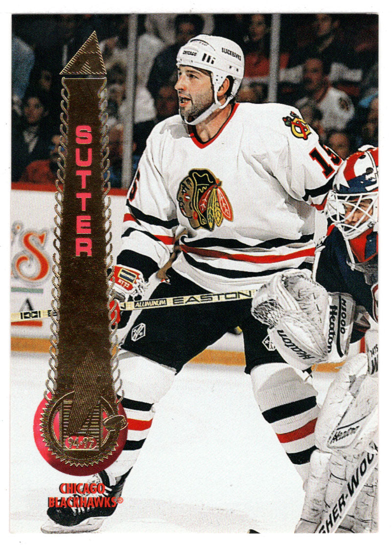 Rich Sutter - Chicago Blackhawks (NHL Hockey Card) 1994-95 Pinnacle # 235 Mint