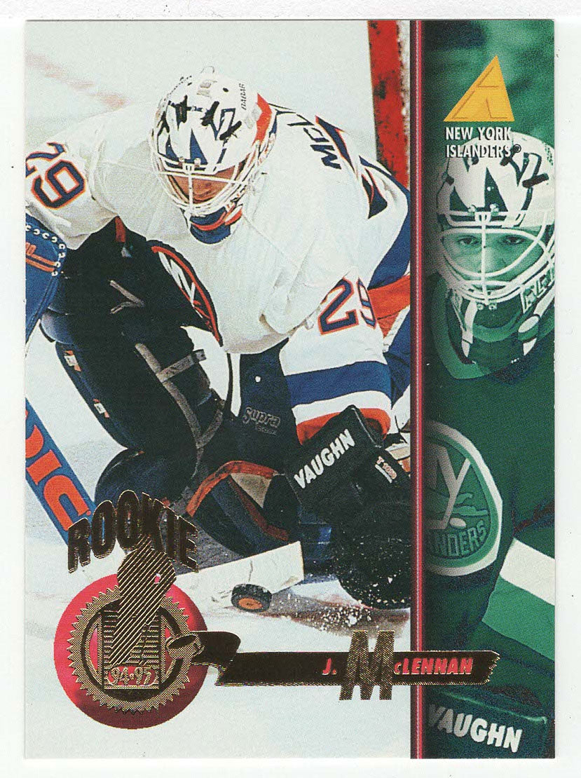 Jamie McLennan - New York Islanders - Rookie Season (NHL Hockey Card) 1994-95 Pinnacle # 250 Mint