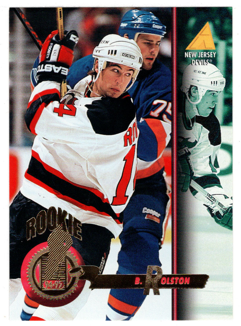 Brian Rolston - New Jersey Devils - Rookie Season (NHL Hockey Card) 1994-95 Pinnacle # 255 Mint