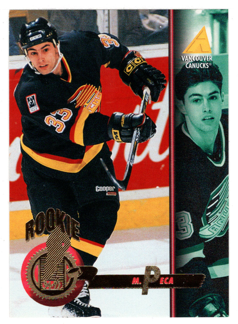 Mike Peca - Vancouver Canucks - Rookie Season (NHL Hockey Card) 1994-95 Pinnacle # 260 Mint