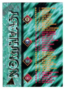 Checklist - Northeast Division (NHL Hockey Card) 1994-95 Pinnacle # 268 Mint