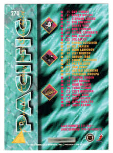 Checklist - Pacific Division (NHL Hockey Card) 1994-95 Pinnacle # 270 Mint