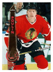 Patrick Poulin - Chicago Blackhawks (NHL Hockey Card) 1994-95 Pinnacle # 283 Mint