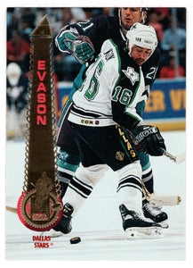 Dean Evason - Dallas Stars (NHL Hockey Card) 1994-95 Pinnacle # 346 Mint