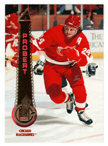 Bob Probert - Chicago Blackhawks (NHL Hockey Card) 1994-95 Pinnacle # 404 Mint
