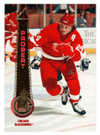 Bob Probert - Chicago Blackhawks (NHL Hockey Card) 1994-95 Pinnacle # 404 Mint