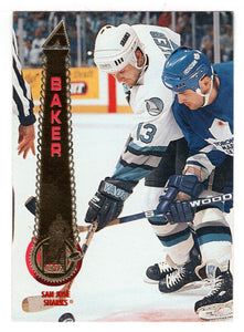Jamie Baker - San Jose Sharks (NHL Hockey Card) 1994-95 Pinnacle # 502 Mint