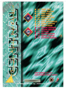 Checklist - Central Division (NHL Hockey Card) 1994-95 Pinnacle # 518 Mint