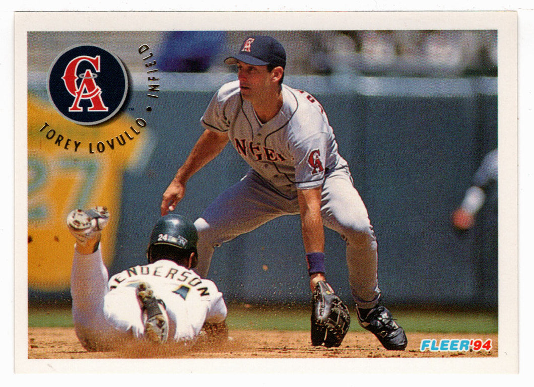 Torey Lovullo - California Angels (MLB Baseball Card) 1994 Fleer # 63 Mint