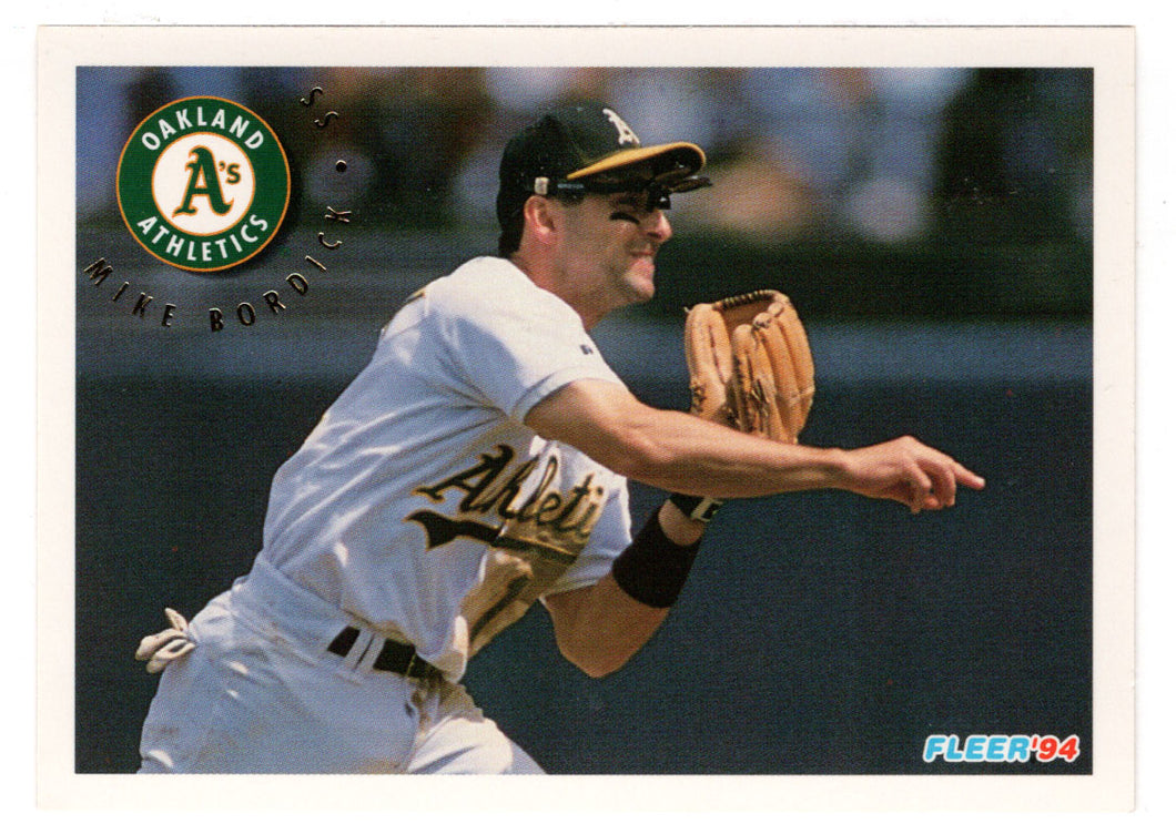 Mike Bordick - Oakland Athletics (MLB Baseball Card) 1994 Fleer # 255 Mint