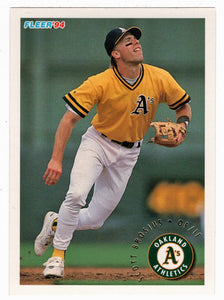 Scott Brosius - Oakland Athletics (MLB Baseball Card) 1994 Fleer # 256 Mint
