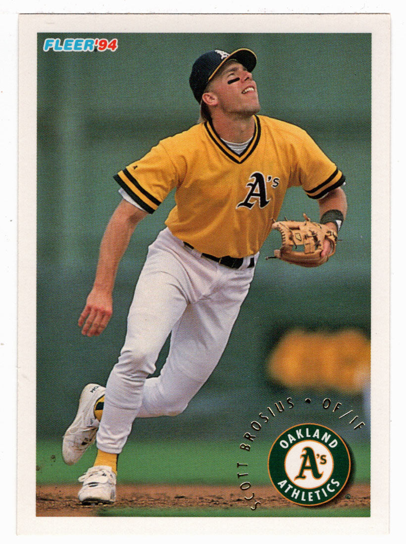Scott Brosius - Oakland Athletics (MLB Baseball Card) 1994 Fleer # 256 Mint