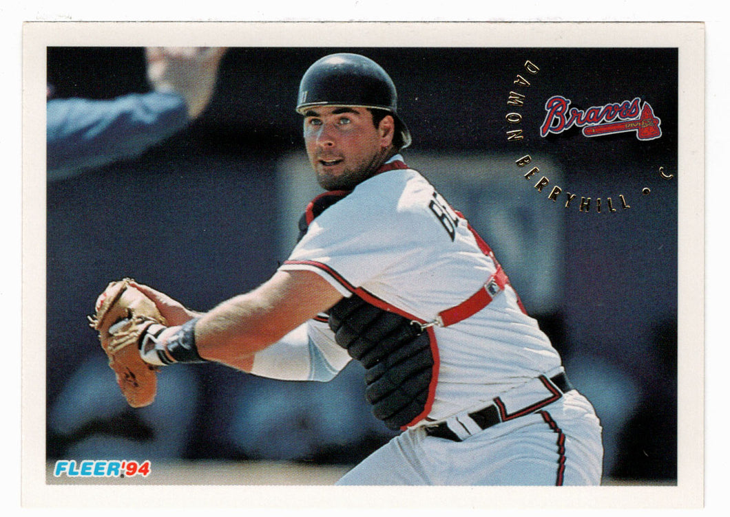 Damon Berryhill - Atlanta Braves (MLB Baseball Card) 1994 Fleer # 353 Mint