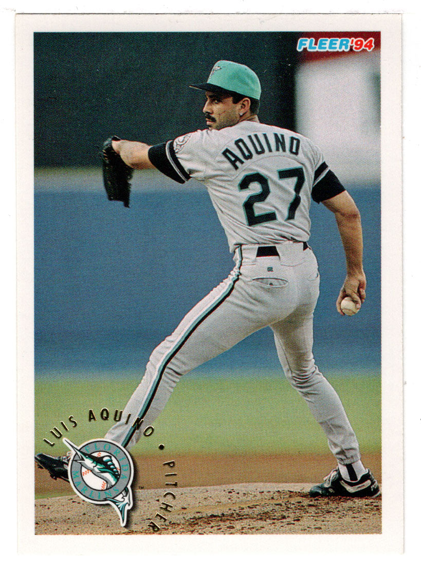 Luis Aquino - Florida Marlins (MLB Baseball Card) 1994 Fleer # 458 Mint