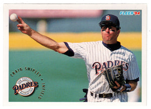 Craig Shipley - San Diego Padres (MLB Baseball Card) 1994 Fleer # 674 Mint