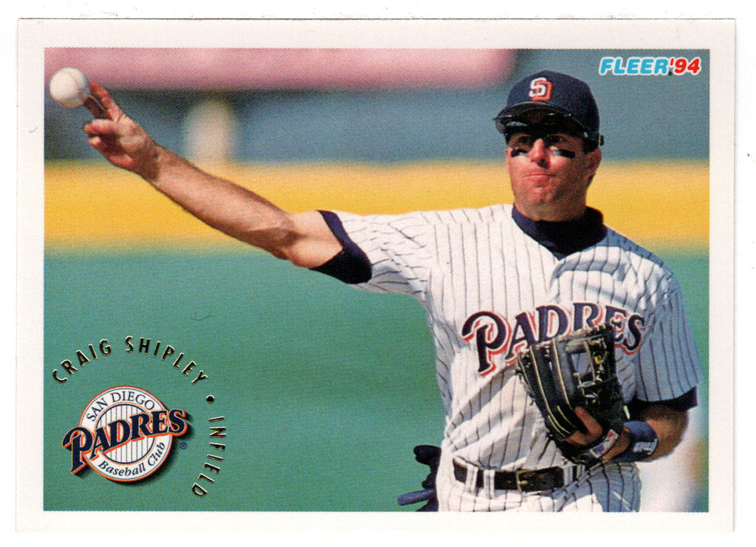 Craig Shipley - San Diego Padres (MLB Baseball Card) 1994 Fleer # 674 Mint
