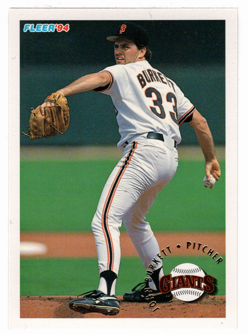 John Burkett - San Francisco Giants (MLB Baseball Card) 1994 Fleer # 687 Mint