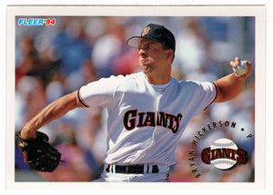 Bryan Hickerson - San Francisco Giants (MLB Baseball Card) 1994 Fleer # 691 Mint