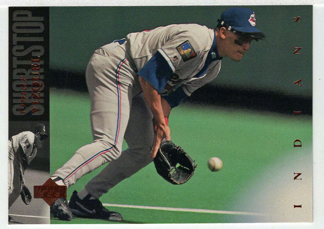 Omar Vizquel - Cleveland Indians (MLB Baseball Card) 1994 Upper Deck # 486 Mint
