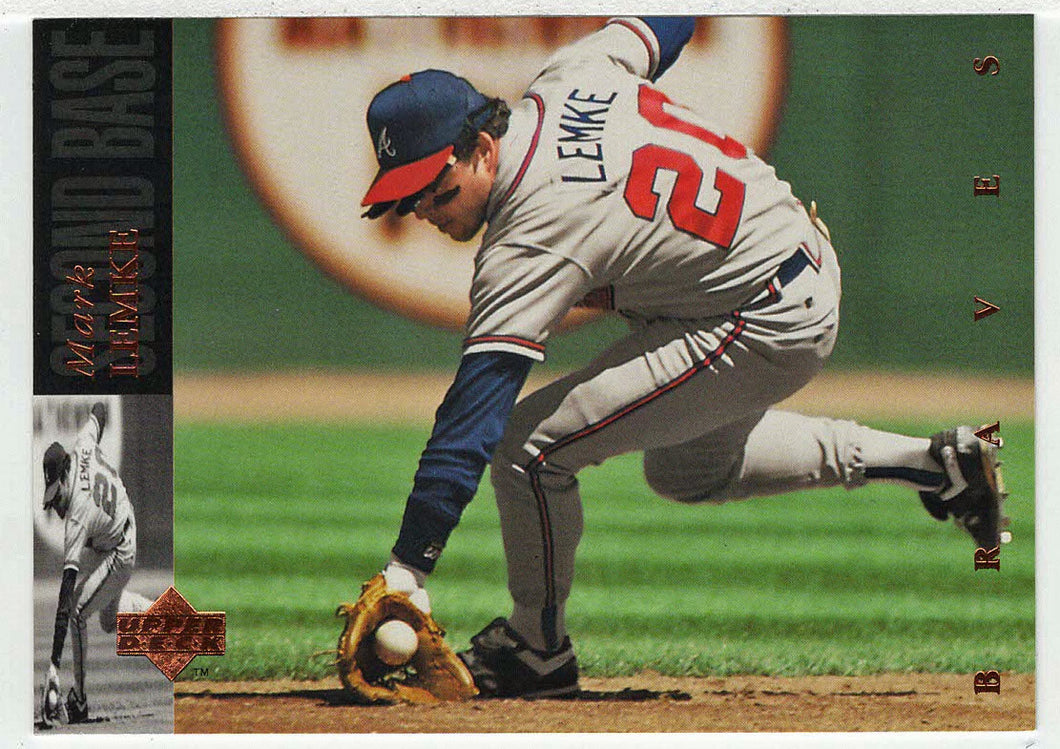 Mark Lemke - Atlanta Braves (MLB Baseball Card) 1994 Upper Deck # 489 Mint