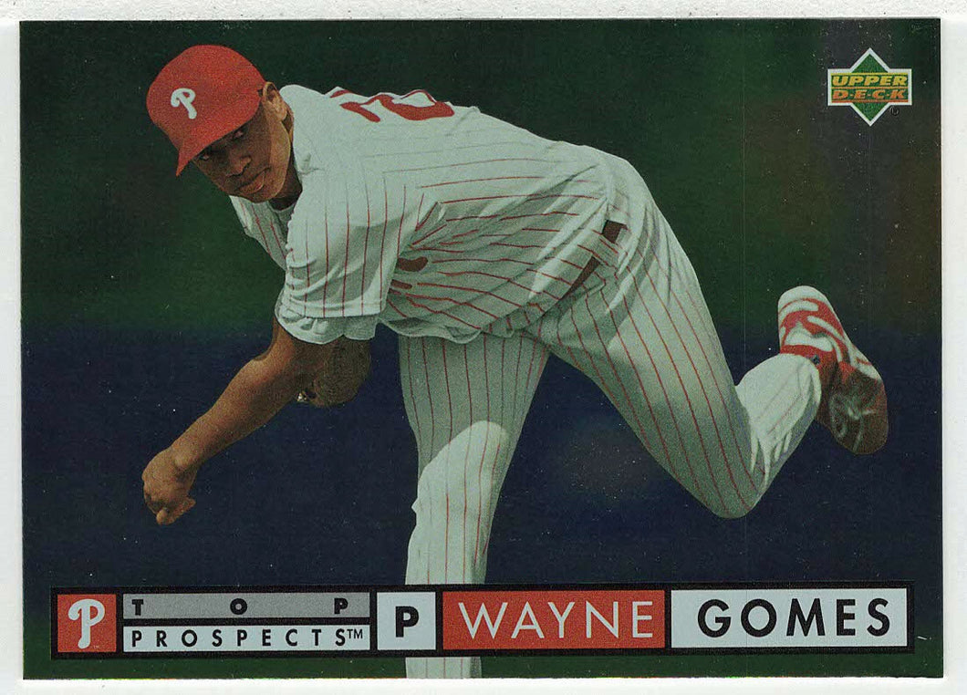 Wayne Gomes RC - Philadelphia Phillies - Top Prospects (MLB Baseball Card) 1994 Upper Deck # 540 Mint