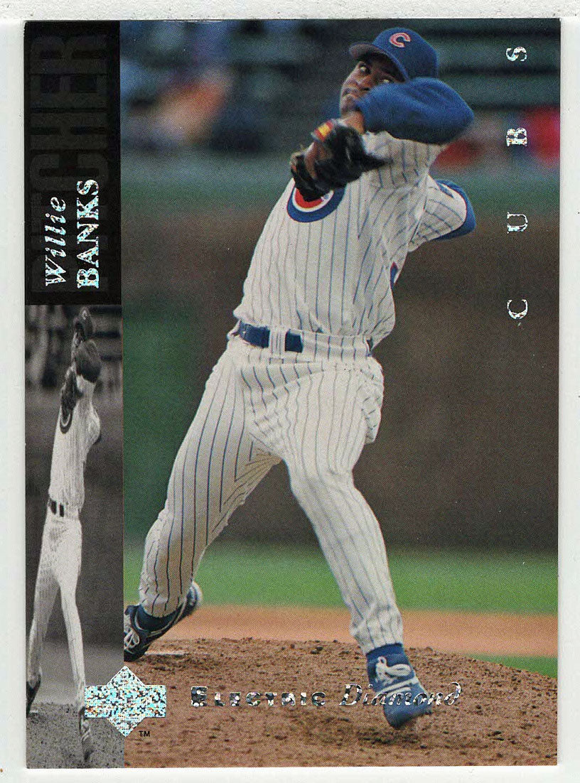 Willie Banks - Chicago Cubs - Electric Diamond (MLB Baseball Card) 1994 Upper Deck # 434 Mint