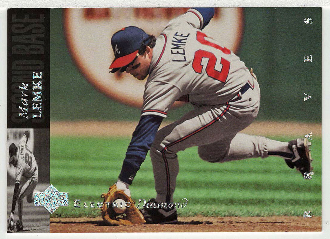 Mark Lemke - Atlanta Braves - Electric Diamond (MLB Baseball Card) 1994 Upper Deck # 489 Mint
