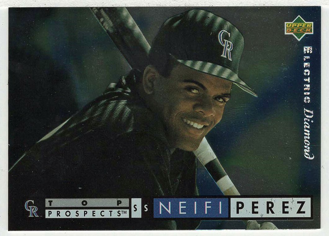 Neifi Perez - Colorado Rockies - Electric Diamond - Top Prospects (MLB Baseball Card) 1994 Upper Deck # 545 Mint