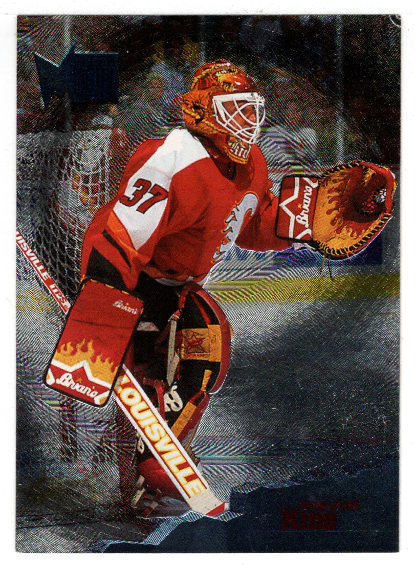Trevor Kidd - Calgary Flames (NHL Hockey Card) 1995-96 Fleer Metal