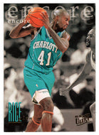 Glen Rice - Charlotte Hornets - Encore (NBA Basketball Card) 1995-96 Fleer Ultra # 332 Mint