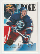Deron Quint - Winnipeg Jets (NHL Hockey Card) 1995-96 Pinnacle Summit # 181 Mint
