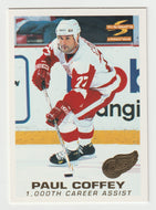 Paul Coffey - Detroit Red Wings - 1,000 Career Assist (NHL Hockey Card) 1995-96 Pinnacle Summit # 198 Mint