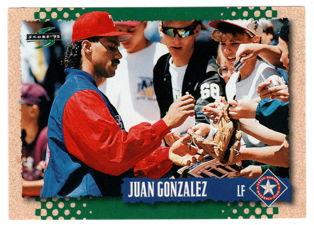 Juan Gonzalez - Texas Rangers (MLB Baseball Card) 1995 Score # 439 Mint