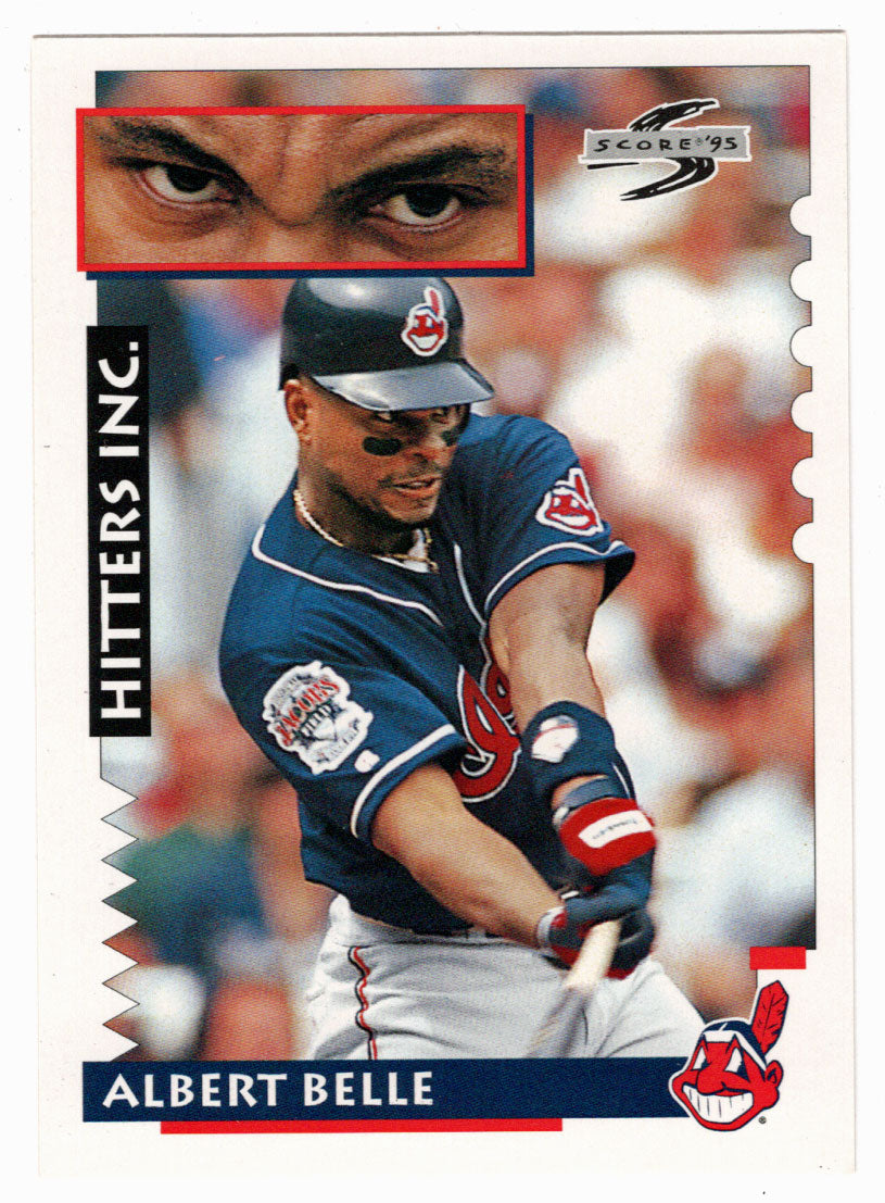Albert Belle - Cleveland Indians - Hitters Inc. (MLB Baseball Card) 1995 Score # 557 Mint