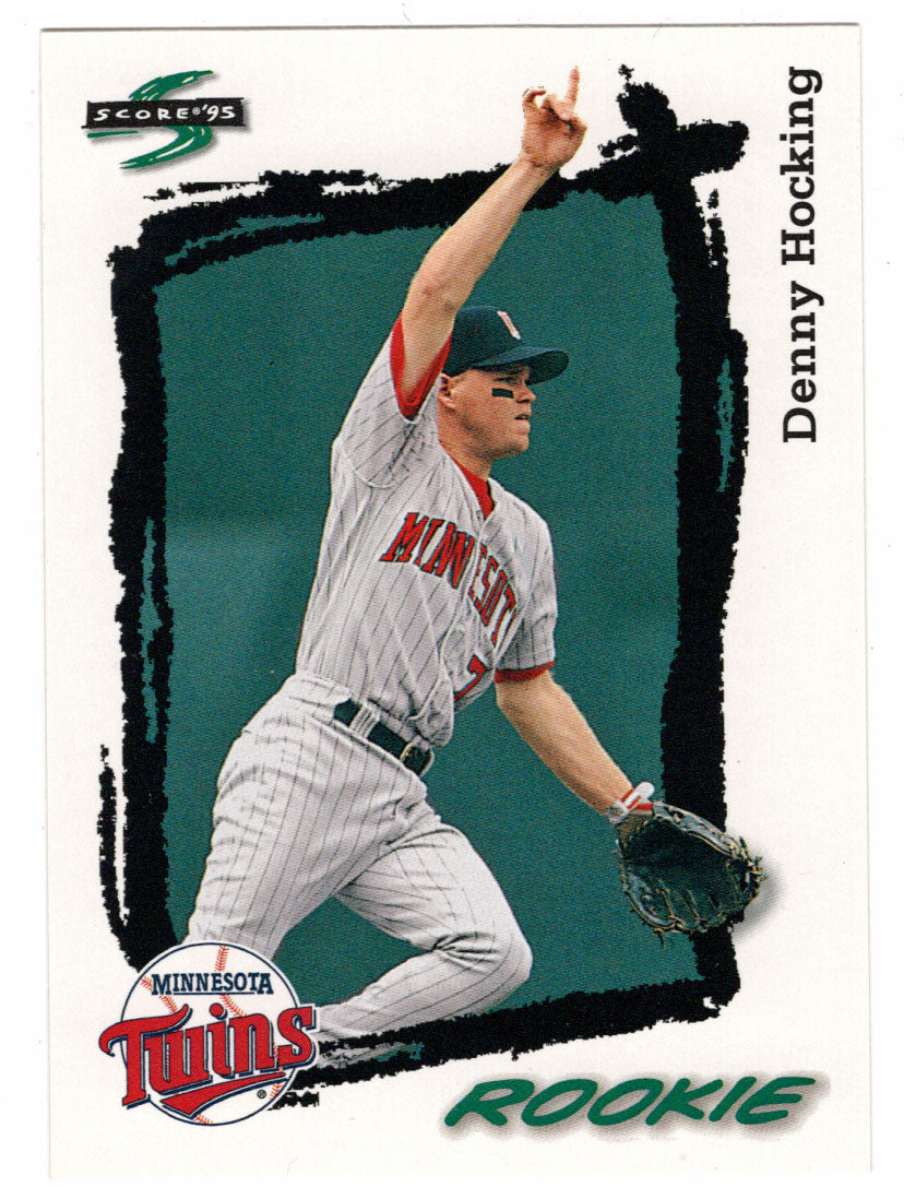 Denny Hocking - Minnesota Twins - Rookie Season (MLB Baseball Card) 1995 Score # 585 Mint