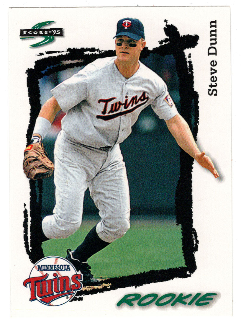 Steve Dunn - Minnesota Twins - Rookie Season (MLB Baseball Card) 1995 Score # 595 Mint