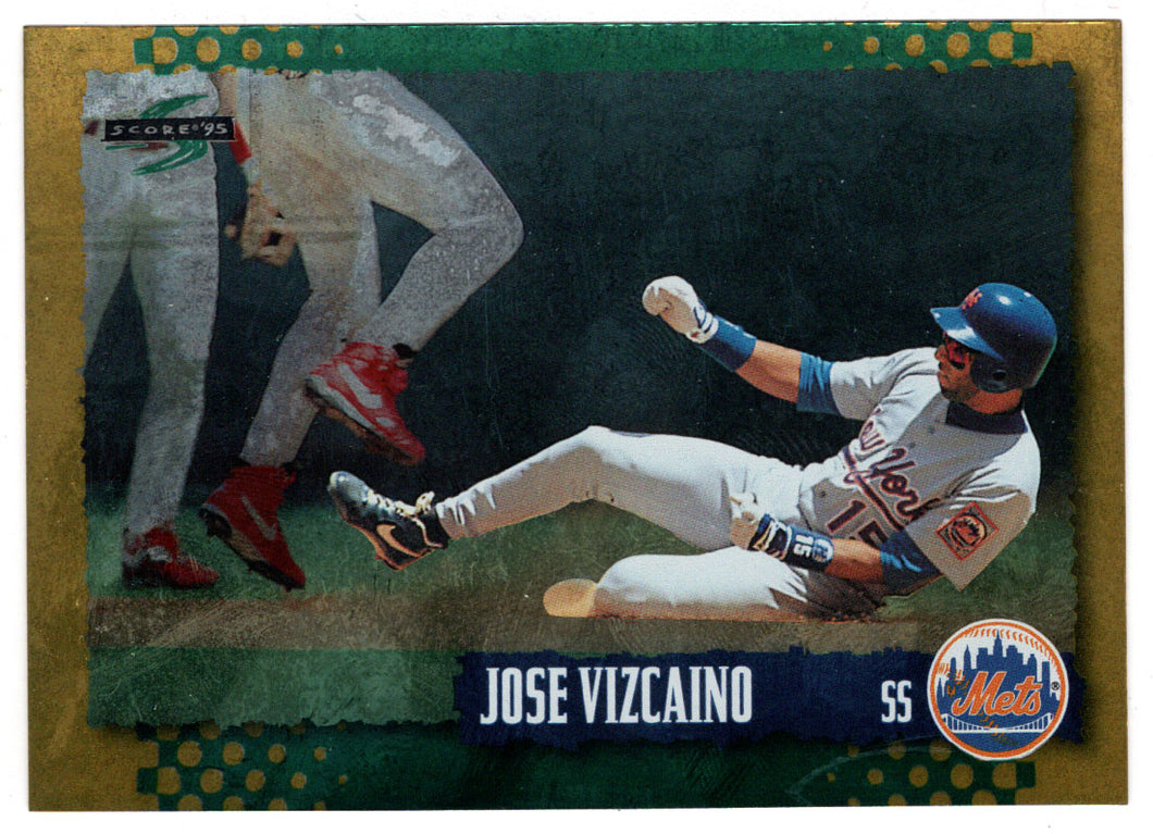 Jose Vizcaino - New York Mets - Gold Rush (MLB Baseball Card) 1995 Score # 436 Mint