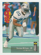 Sherman Williams - Dallas Cowboys - Rookie Season (NFL Football Card) 1995 Upper Deck Collector's Choice Update # U 16 Mint