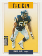 Junior Seau - San Diego Chargers (NFL Football Card) 1995 Upper Deck Collector's Choice Update # U 66 Mint