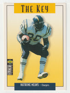 Natrone Means - San Diego Chargers (NFL Football Card) 1995 Upper Deck Collector's Choice Update # U 71 Mint