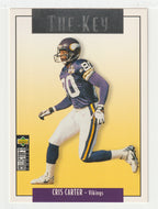 Cris Carter - Minnesota Vikings - Silver (NFL Football Card) 1995 Upper Deck Collector's Choice Update # U 74 Mint