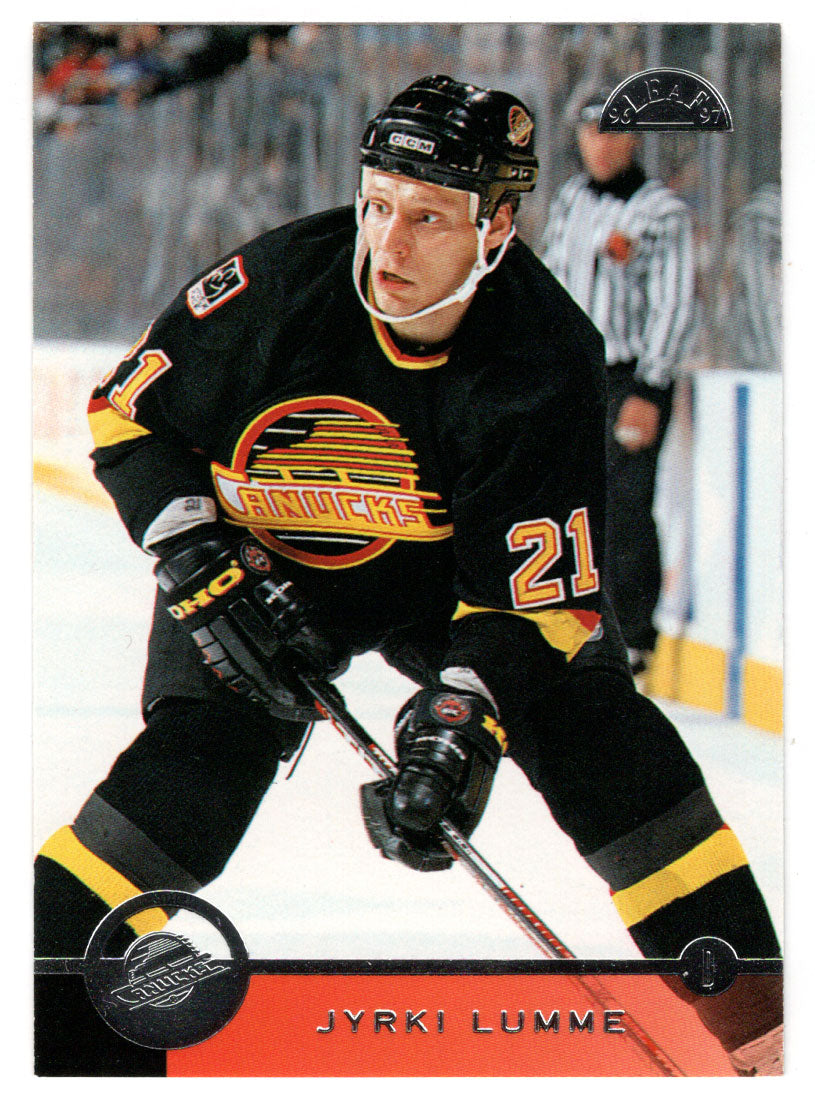 Jyrki Lumme - Vancouver Canucks (NHL Hockey Card) 1996-97 Leaf # 123 Mint