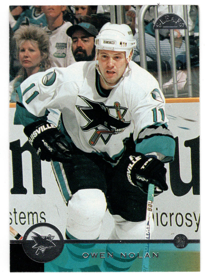 Owen Nolan - San Jose Sharks (NHL Hockey Card) 1996-97 Leaf # 128 Mint