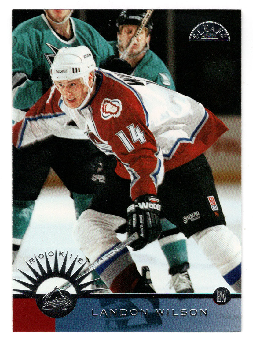 Landon Wilson - Colorado Avalanche (NHL Hockey Card) 1996-97 Leaf # 215 Mint