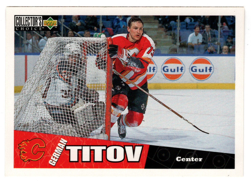 German Titov - Calgary Flames (NHL Hockey Card) 1996-97 Upper Deck Collector's Choice # 39 Mint