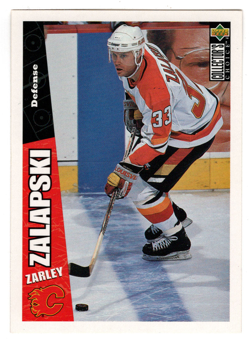 Zarley Zalapski - Calgary Flames (NHL Hockey Card) 1996-97 Upper Deck Collector's Choice # 41 Mint