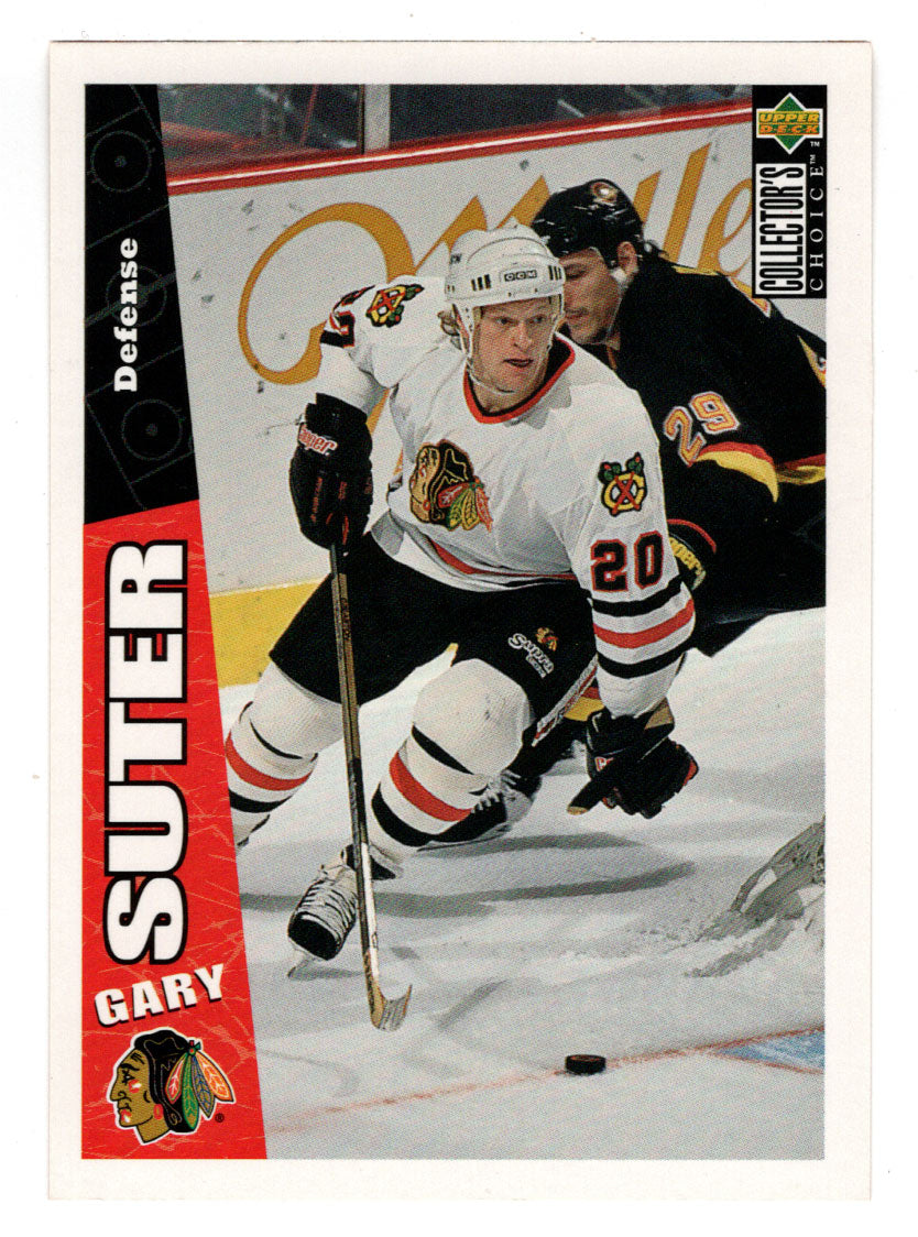 Gary Suter - Chicago Blackhawks (NHL Hockey Card) 1996-97 Upper Deck Collector's Choice # 52 Mint