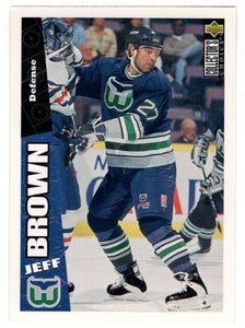 Jeff Brown - Hartford Whalers (NHL Hockey Card) 1996-97 Upper Deck Collector's Choice # 120 Mint