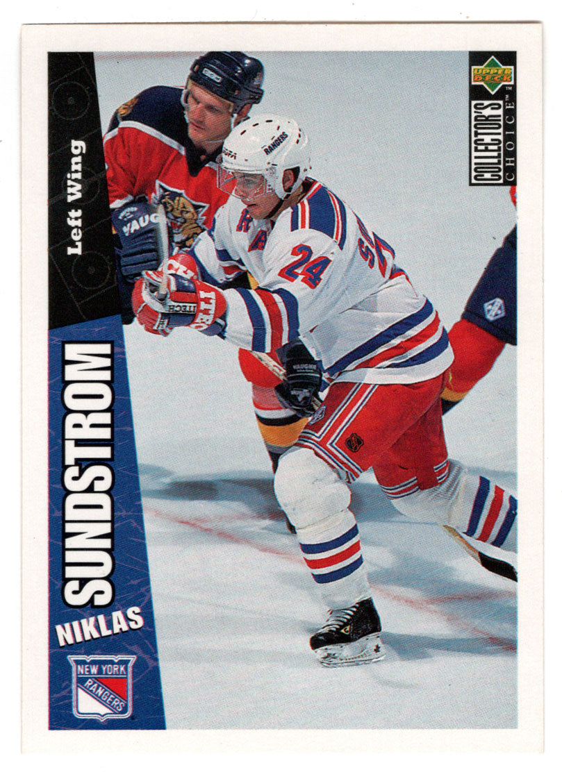 Niklas Sundstrom - New York Rangers (NHL Hockey Card) 1996-97 Upper Deck Collector's Choice # 168 Mint